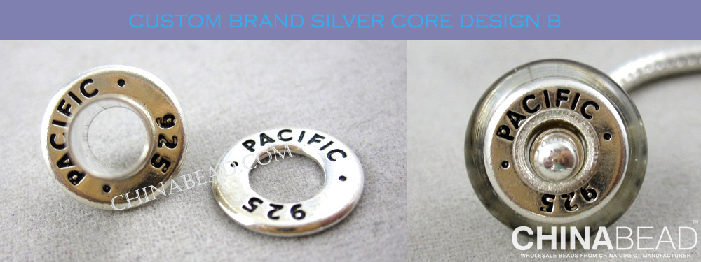 custom brans silver core stamp design b