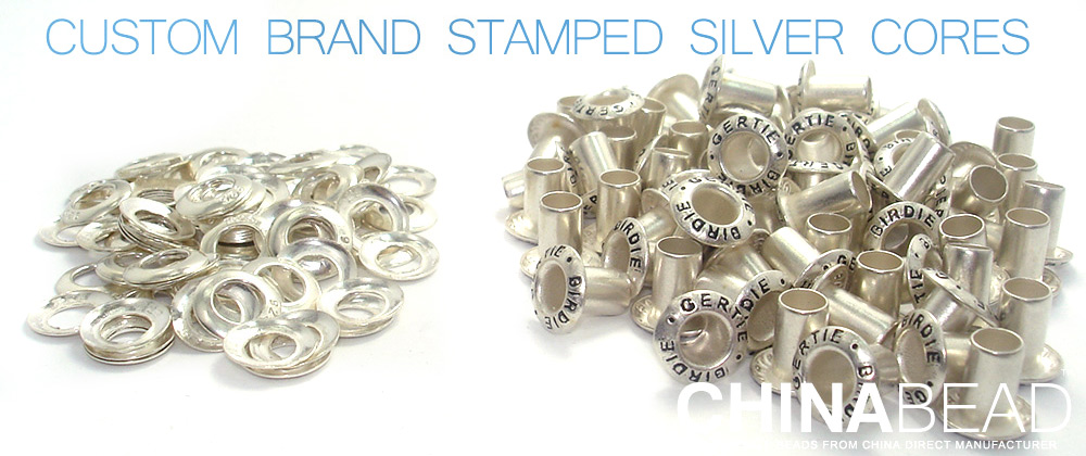 custom brand stamped silver cores