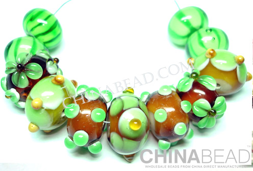 customize series design lampwork beads