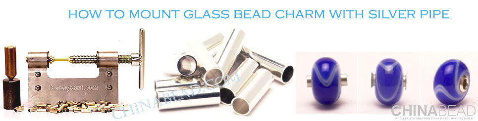 tool for murano glass bead mount silver pipe